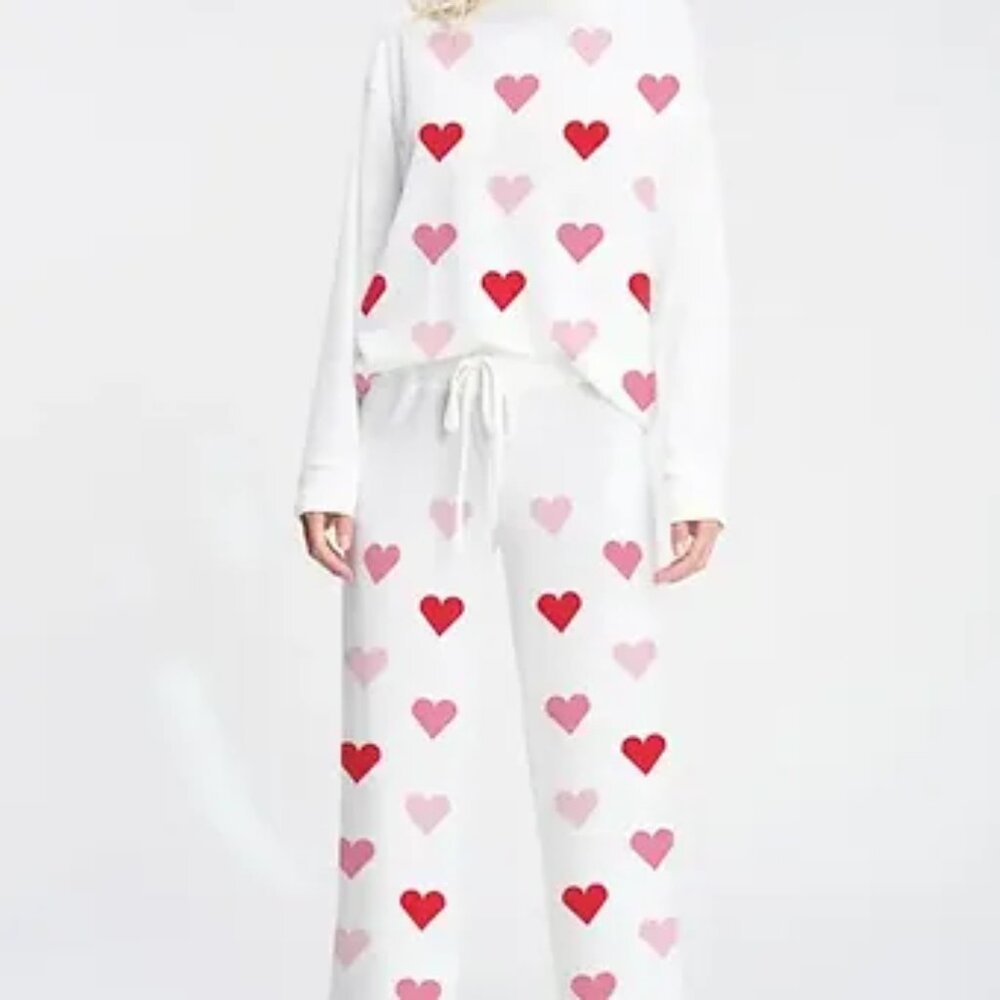 Lemon Tree | Heart all over sleep lounge wear set